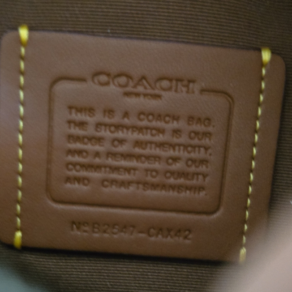 Coach Yellow and Black Logo Belt Bag - Picture 11 of 15